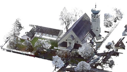 Eingefärbte Punktewolke